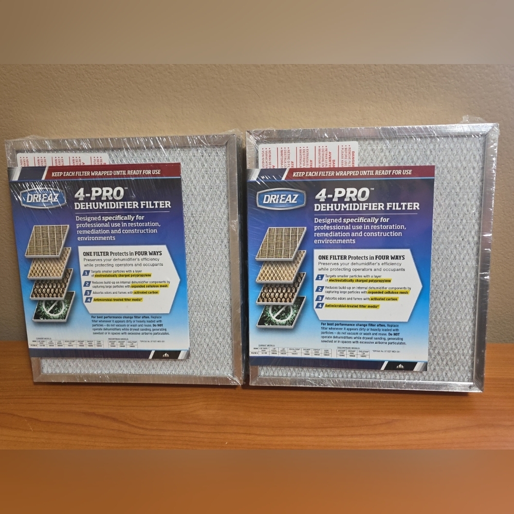 DRI-EAZ 4-PRO Dehumidifier Filter 102312 - 3 PACK X 2 Revolution LGR